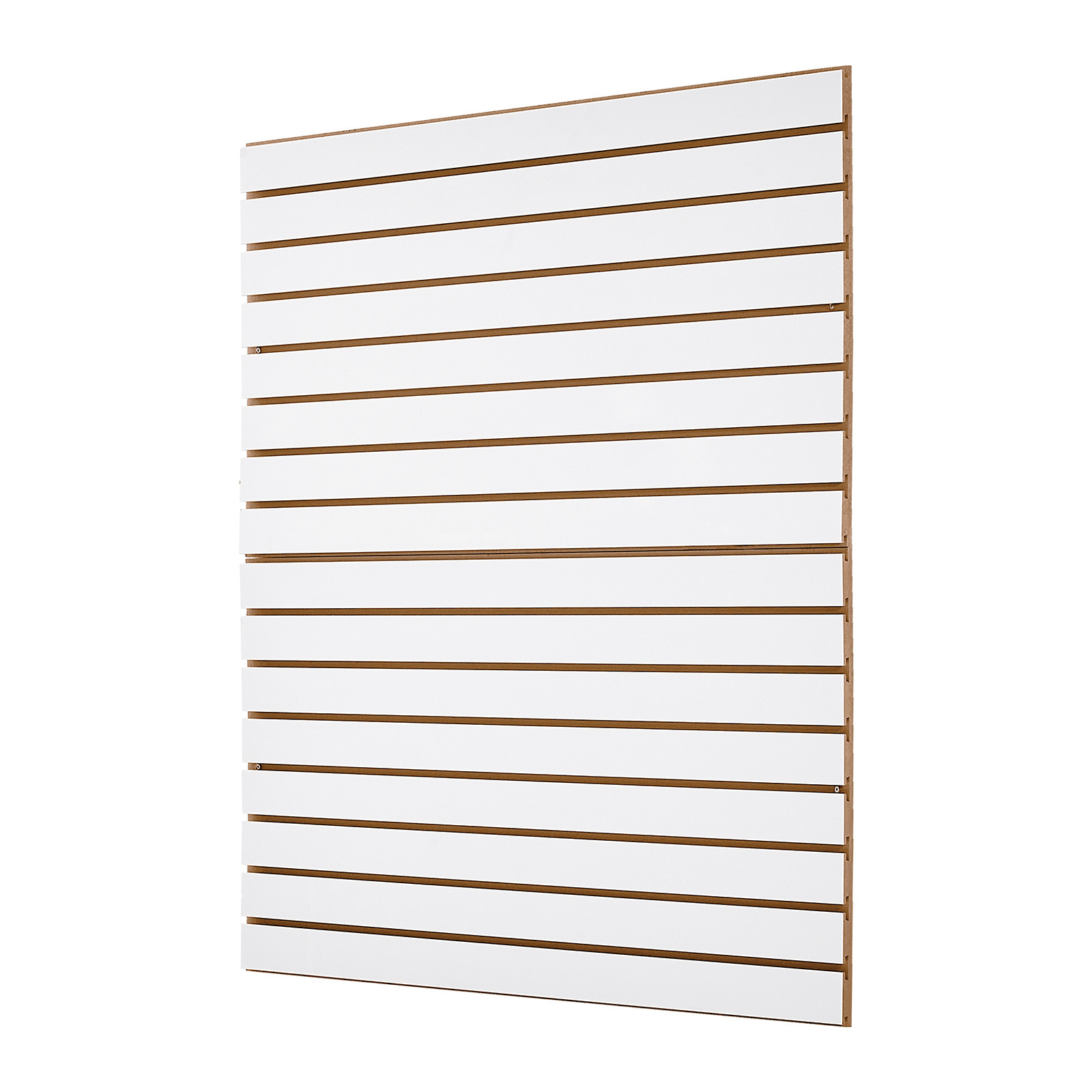 4 x 4 ft Slat Wall Paneling MDF White Garage Slatwall with Modular Design
