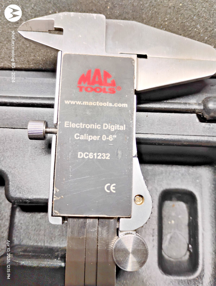 MAC ELECTRICAL DIGITAL CALIPER 0-6, #DC61232, MAC TOOLS , WITH HARD CASE, (B2