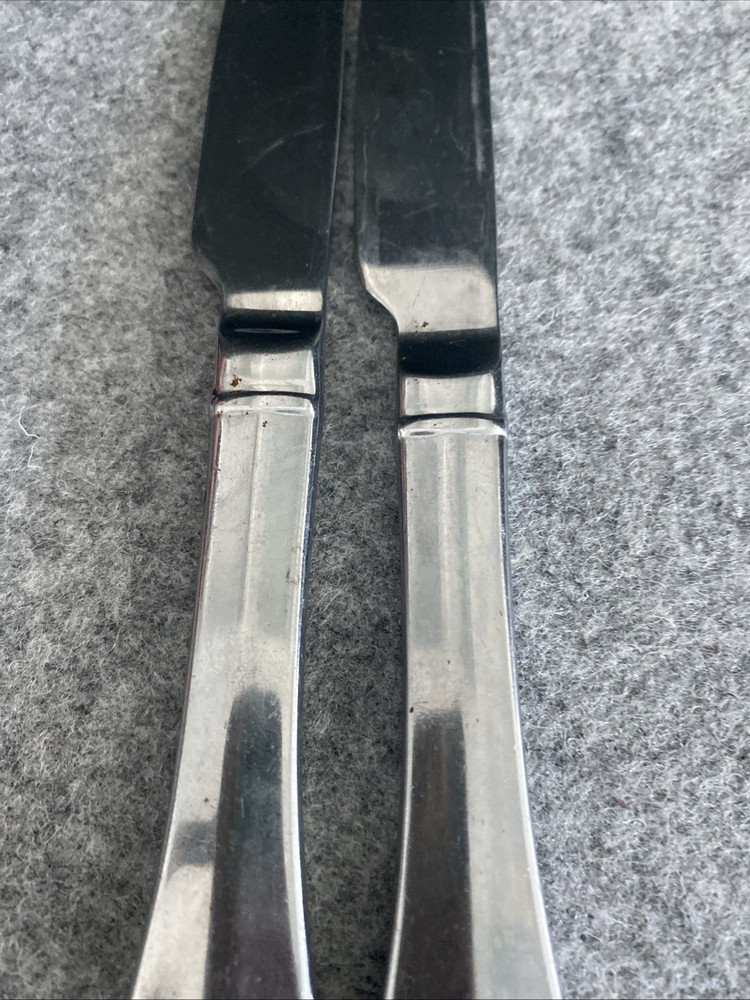 2 pcs Heritage Mint Saffrano Dinner Forks Flatware 18/10 Stainless