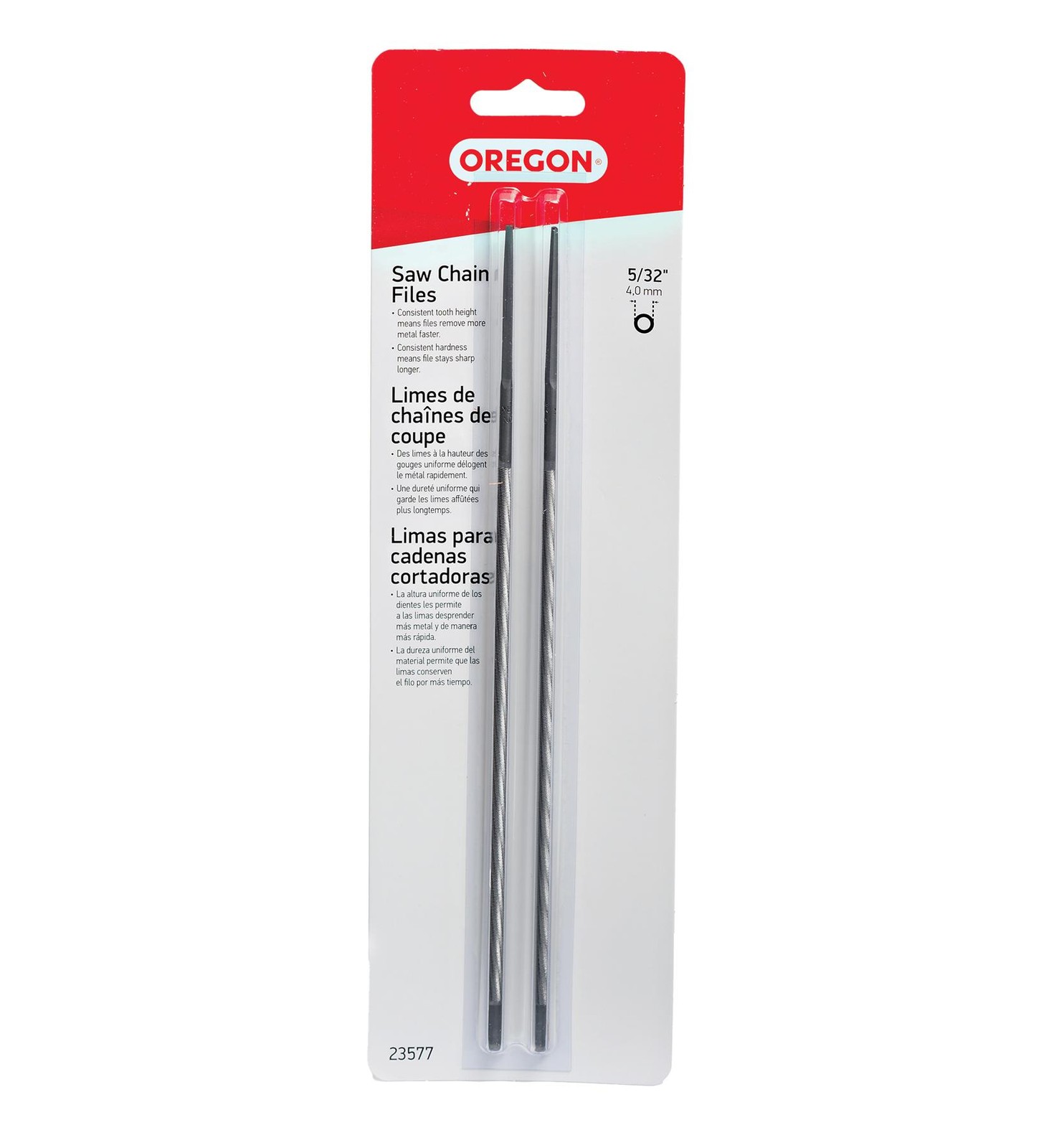 Oregon 23577 Round File, 2-Pack, 5/32"