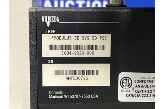 OHMEDA MODULUS SE SYS 50 PSI ANESTHESIA MACHINE FULLY TESTED!