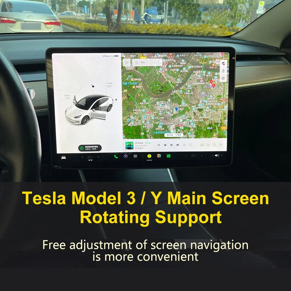 Screen Swivel Mount Screen Display GPS Rotation Bracket for tesla model 3 Y