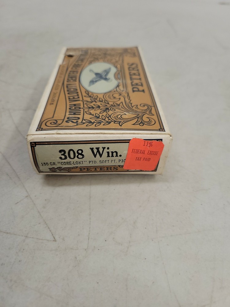 Vintage Peters 308 win shells box only