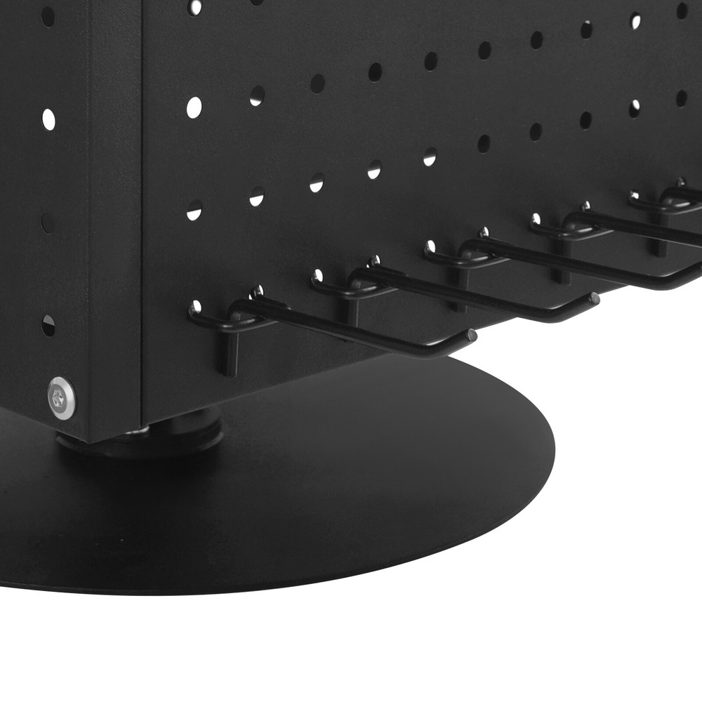 Pegboard Rotating Display Stand, 4 Sided Spinning Peg Board Display