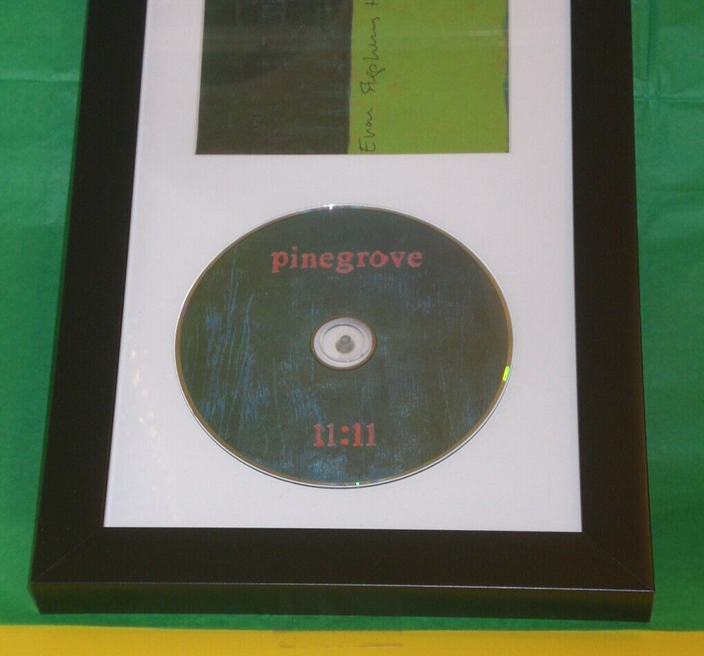 EVAN STEPHENS HALL SIGNED & FRAMED PINEGROVE 11:11 CD DISPLAY AUTOGRAPH COA