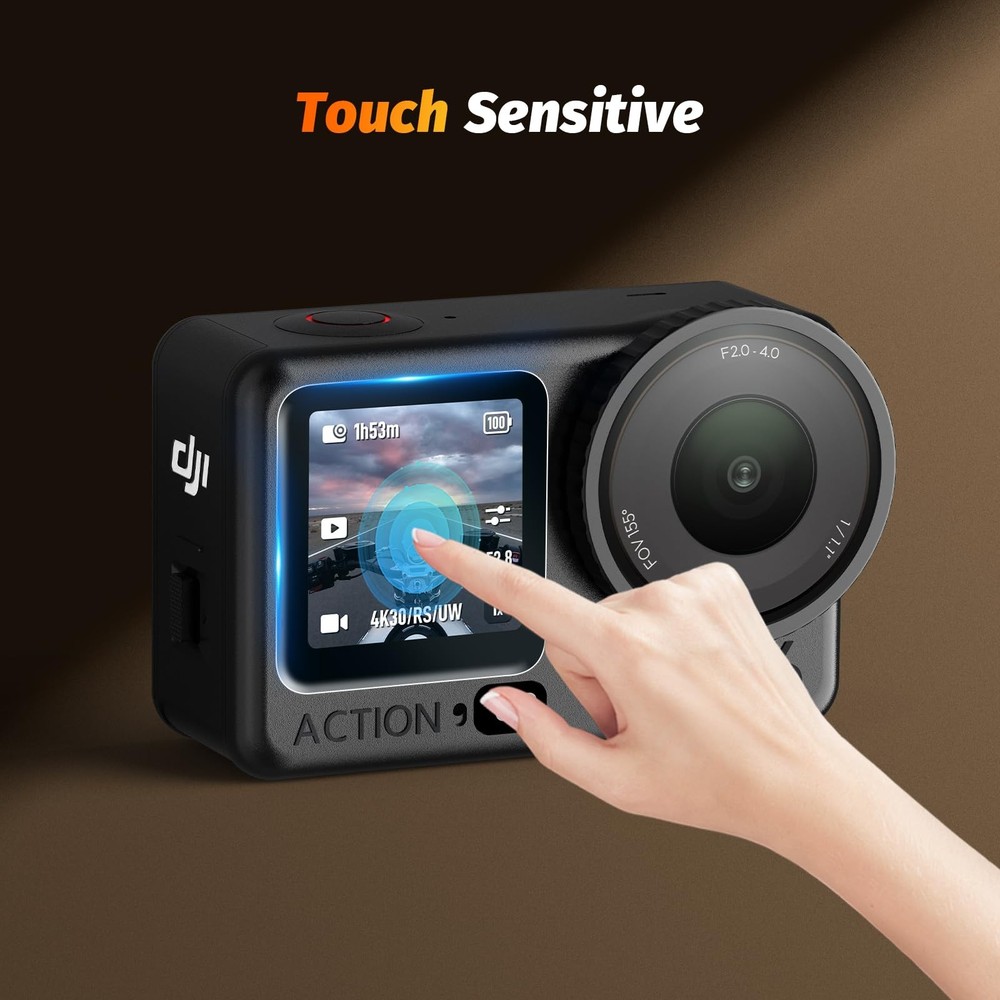AMAZEAR Lens Screen Protector for DJI Osmo Action 6 Accessories, 2 Sets Clear