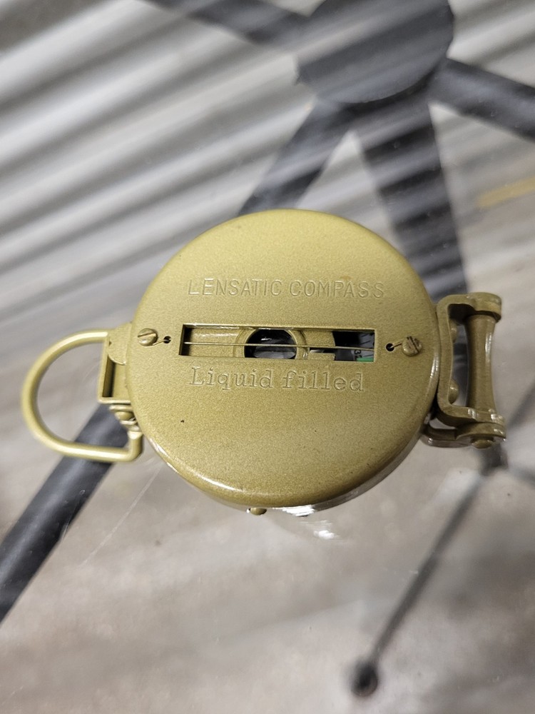 VINTAGE "LIQUID FILLED" LENSATIC COMPASS