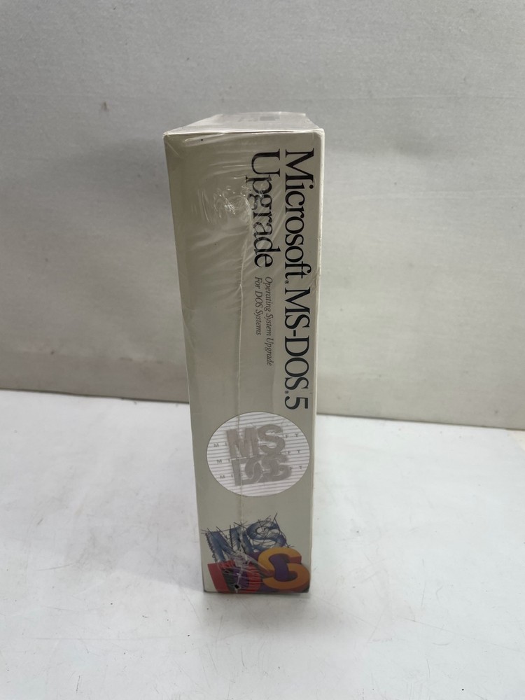 Microsoft MS-DOS 5 Upgrade Operating System Software 5.25" Floppy Disk SEALED