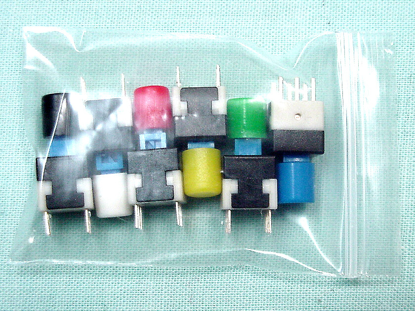 (6) Miniature DPDT Push Button SWITCH - Latching *Push-ON *Push-OFF Assortment