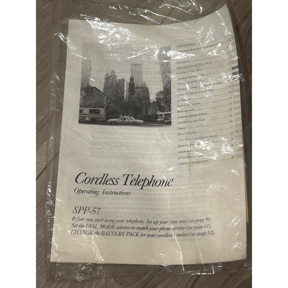 Sony Cordless Phone Base, SPP-57