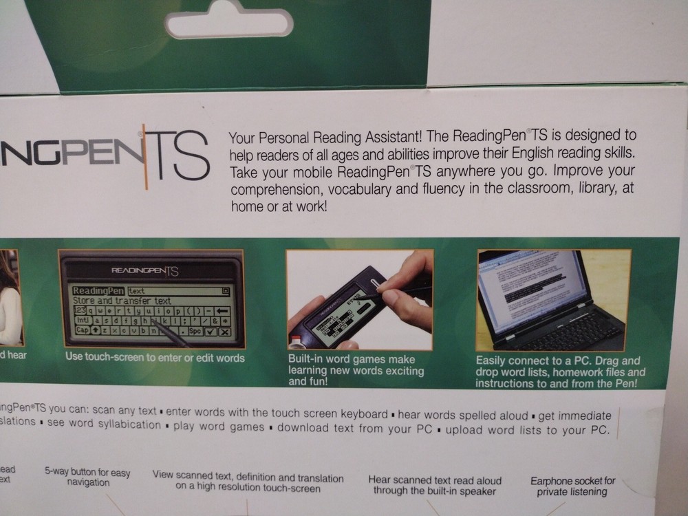 Wizcom ReadingPen TS Text reader ( Personal Reading Assistant With Touch screen)