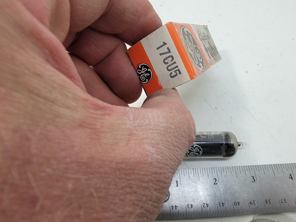 VINTAGE VACUUM ELECTRON TUBE GE 17CU5