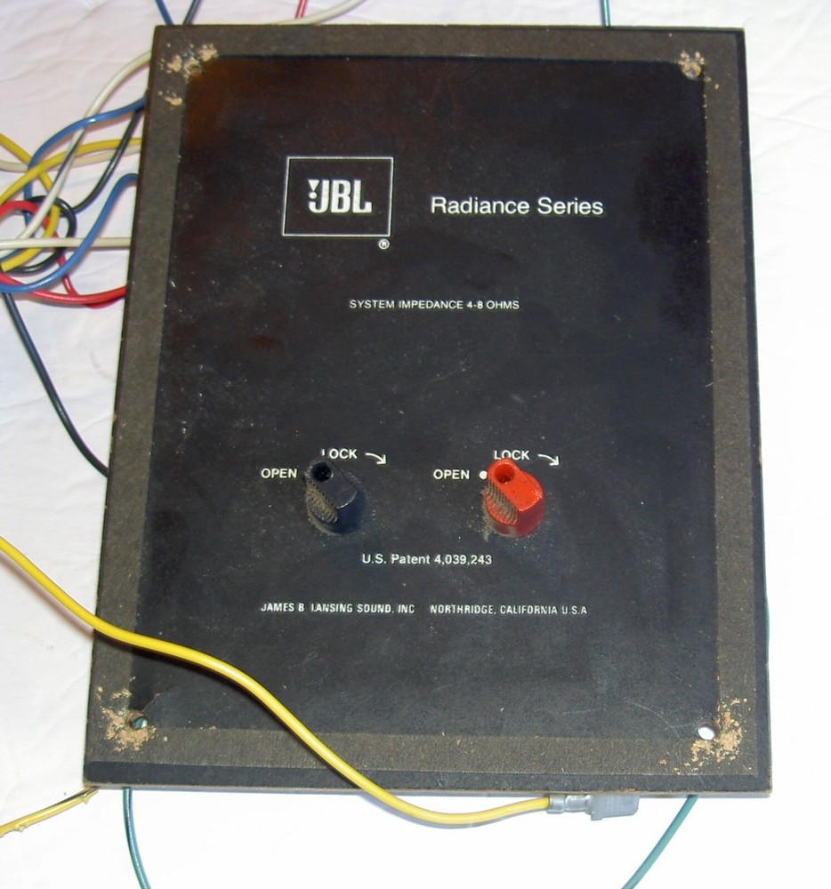 JBL Radiance Series 3-WAY Crossover/input plate with controls knobs