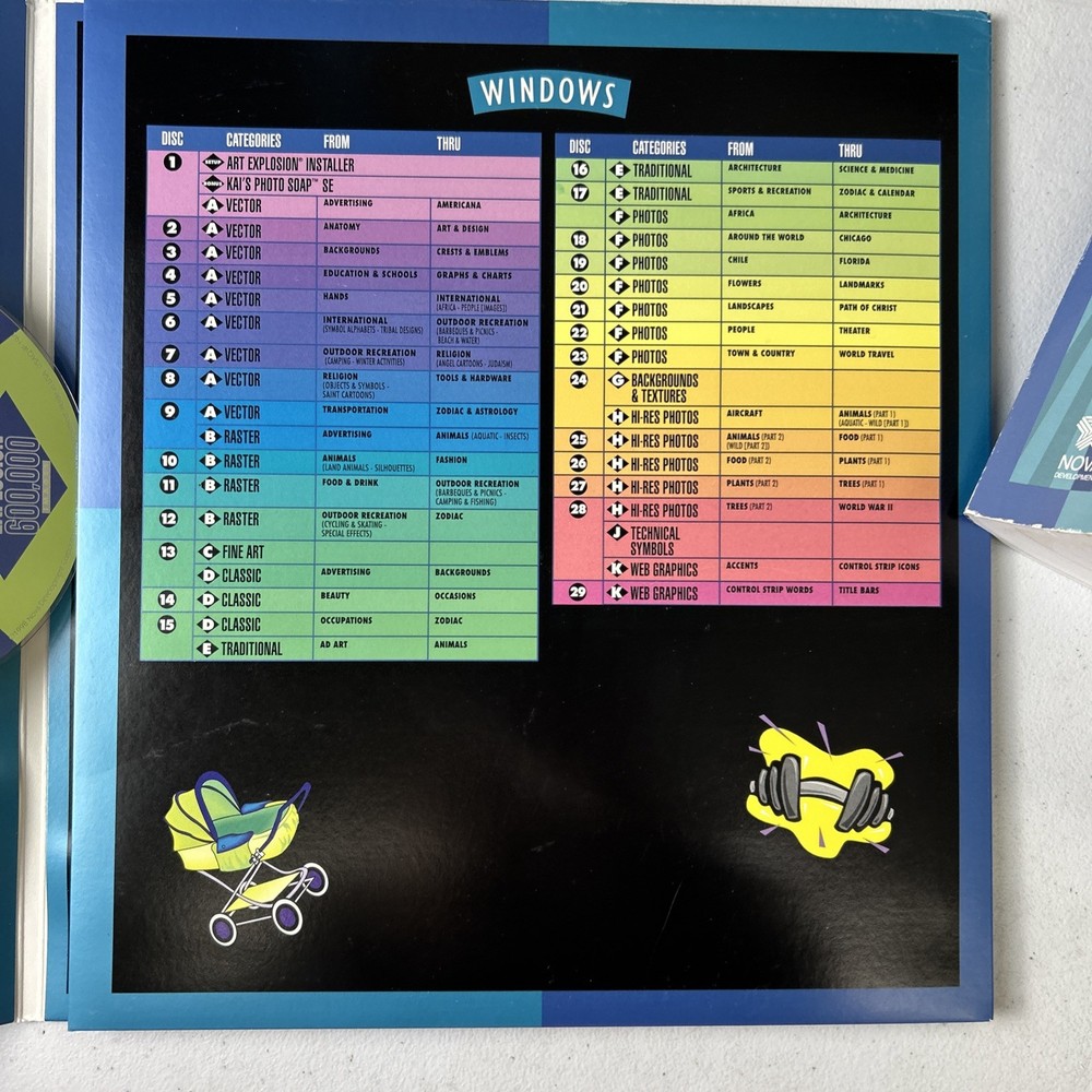 Nova Development Art Explosion 600000 Windows CDs & Manual