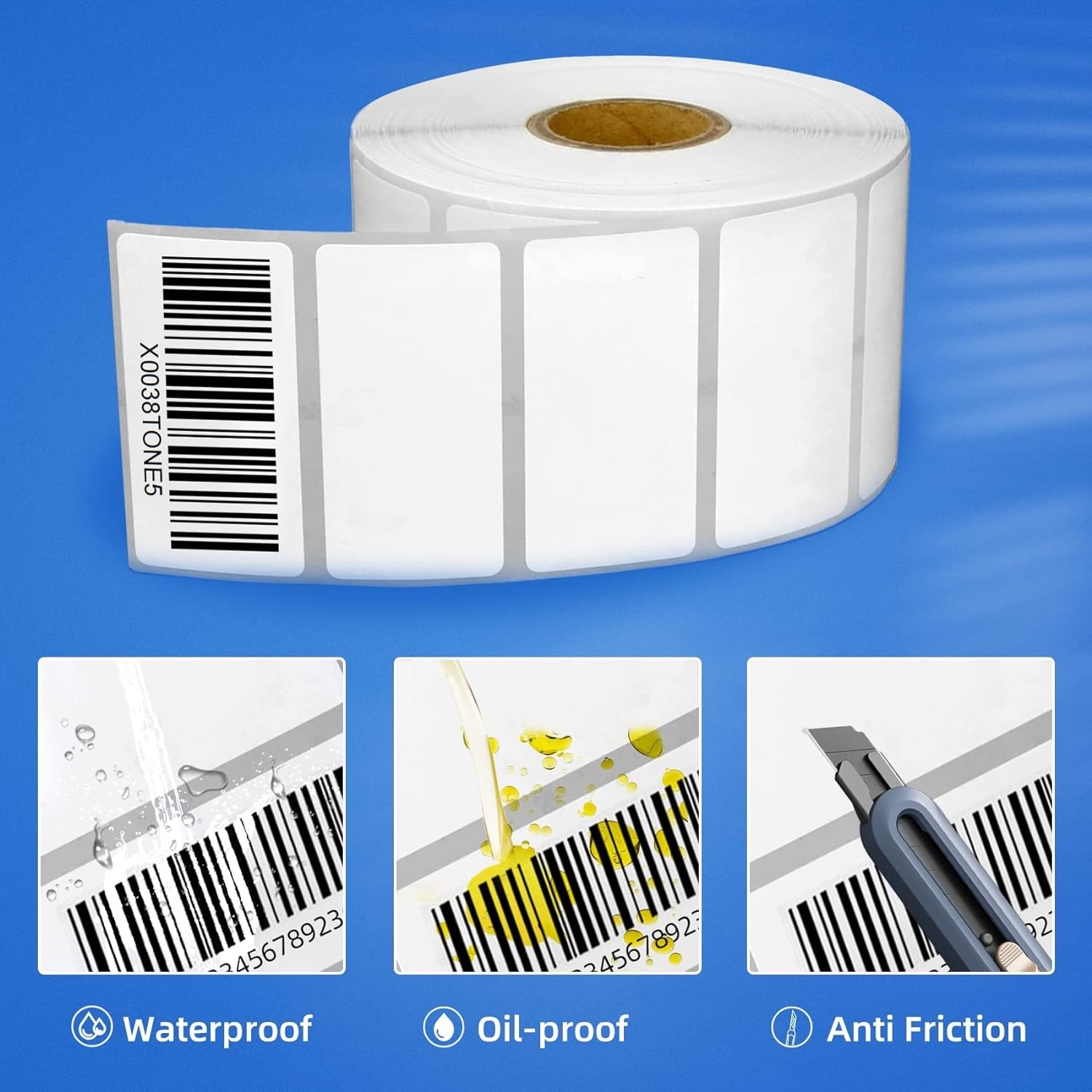 2" x 1" Multipurpose Barcode Direct Thermal Labels for FNSKU UPC FBA 1300/Roll