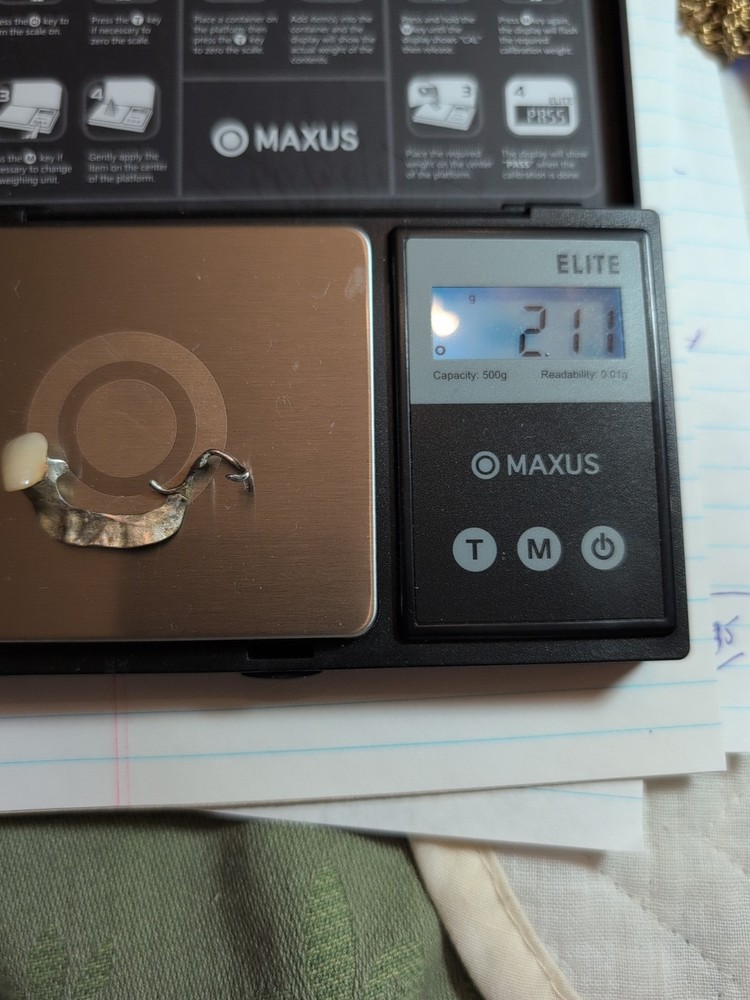 2 Grams Platinum Bridge For Tooth