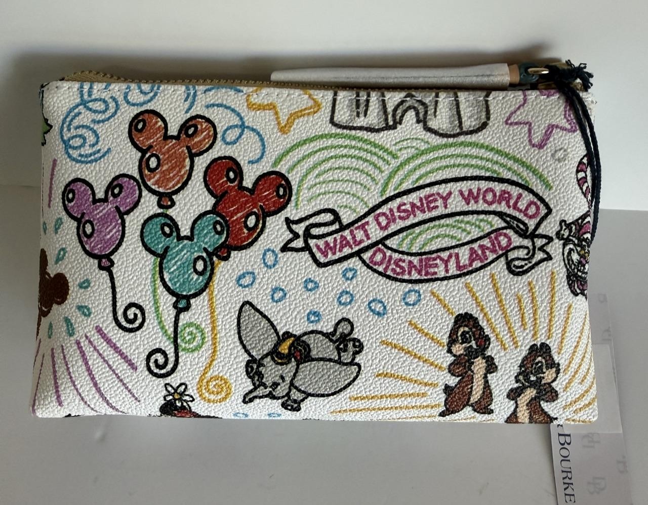 Disney Dooney & Bourke Sketch Cosmetic Case NWT This Placement