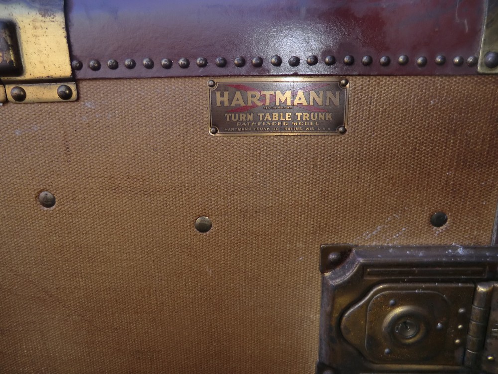 Antique Hartman Turntable Steamer Trunk