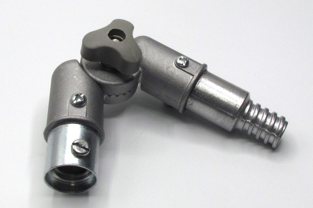 Extension Pole Angle Adapter - Fits all standard threaded poles. All metal. E