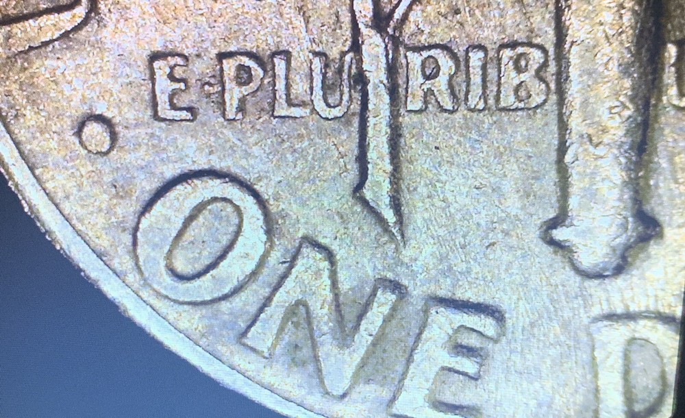 1966 Roosevelt dime no mint mark, Distorted Lettering/errors Thru Out The Coin
