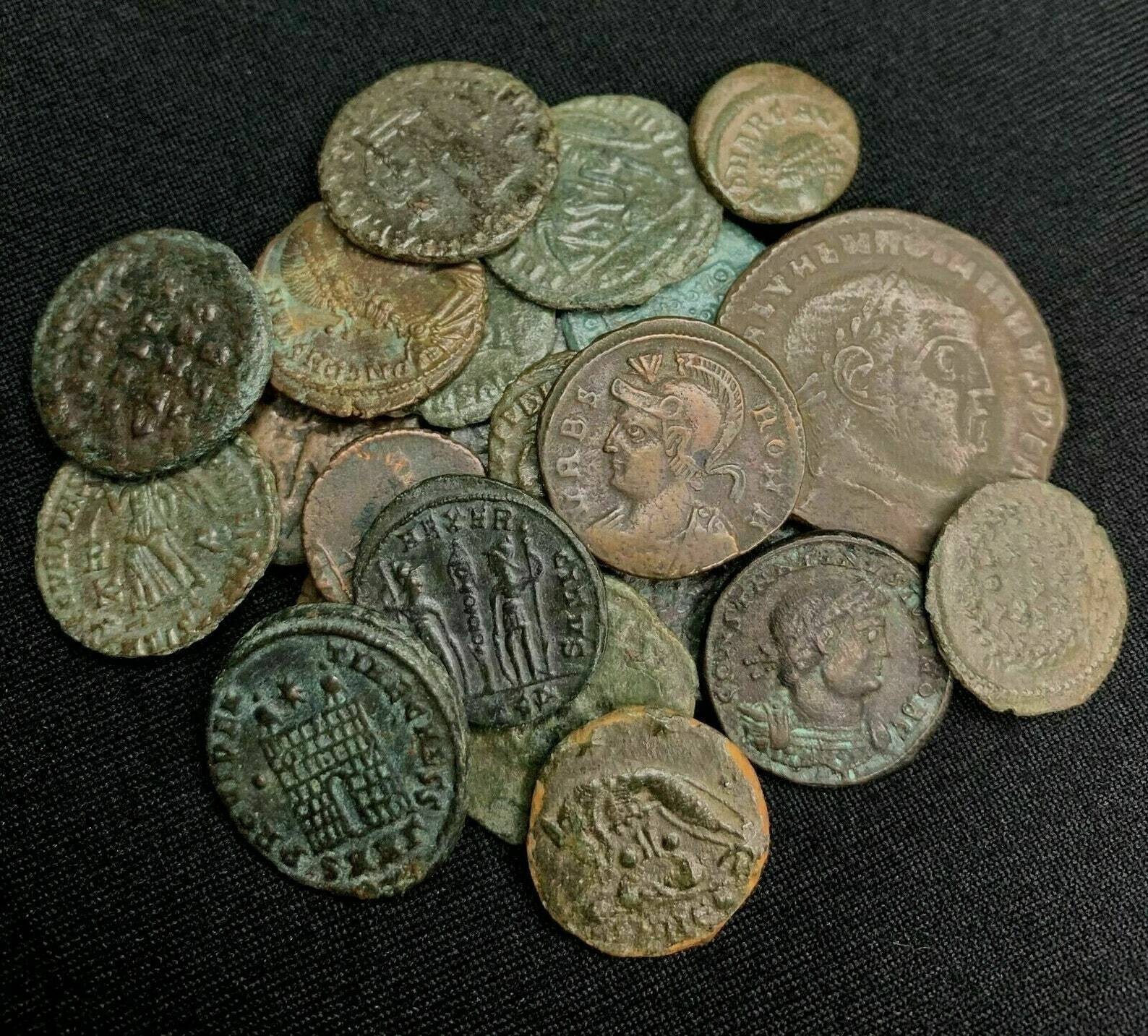 Ancient Roman Bronze Coin (High Grade) + 100 yr. Old U.S. Penny, Bonus!