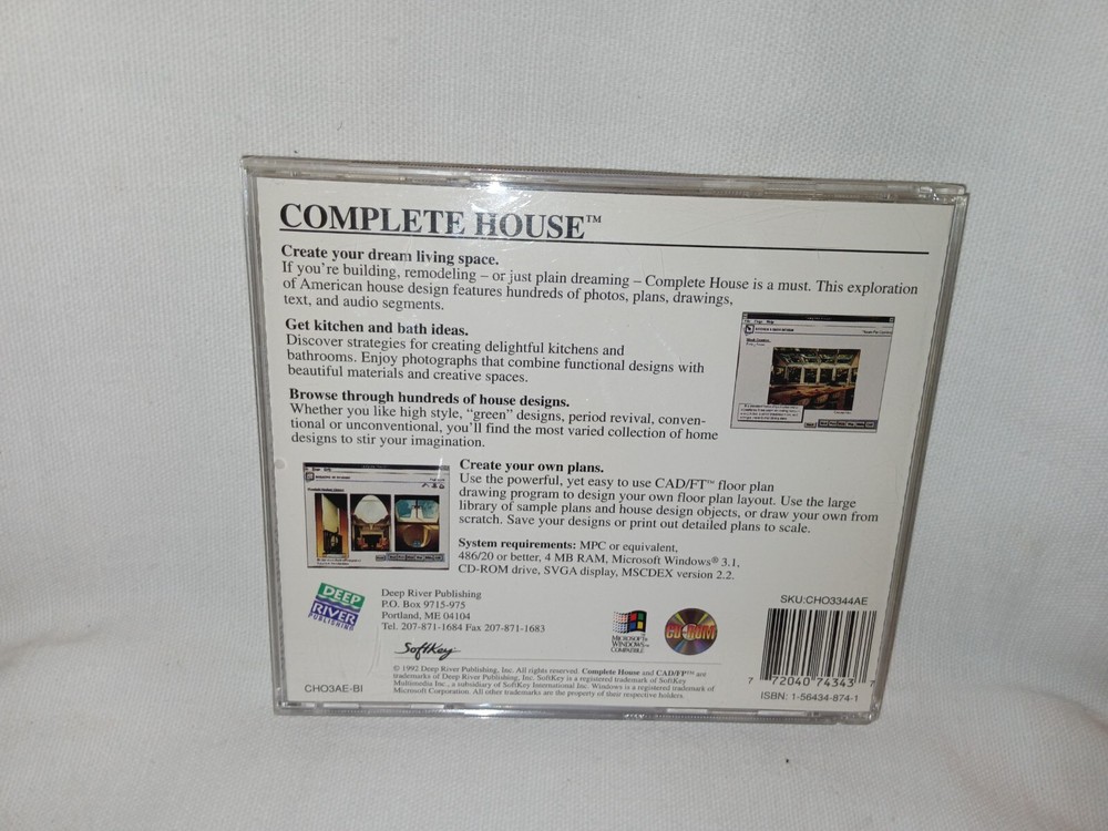 Complete House Softkey Platinum CD-ROM