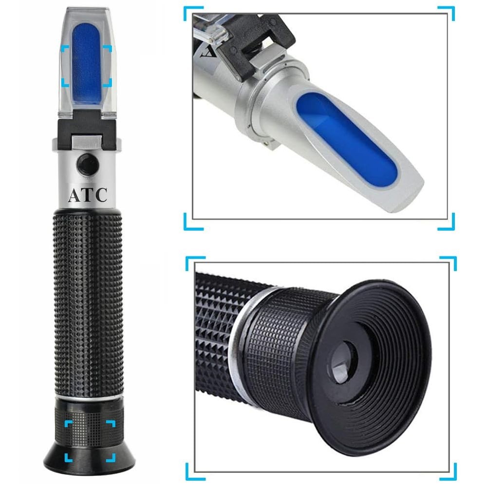 Agriculture Solutions Salinity Refractometer for Seawater and Black & Silver