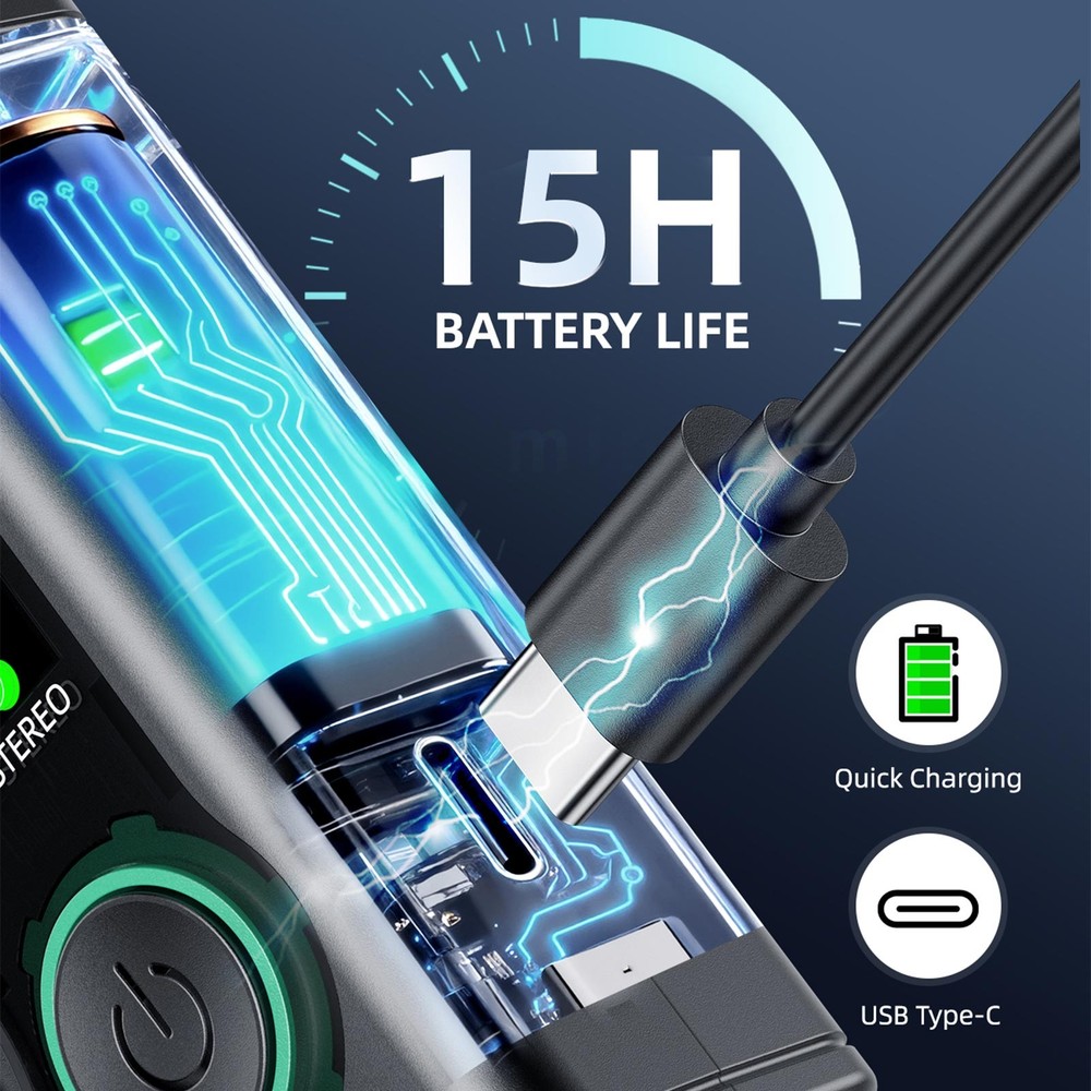 LEKATO XLR Wireless Bluetooth Receivers Wireless Adapter 2 Pack for Stereo