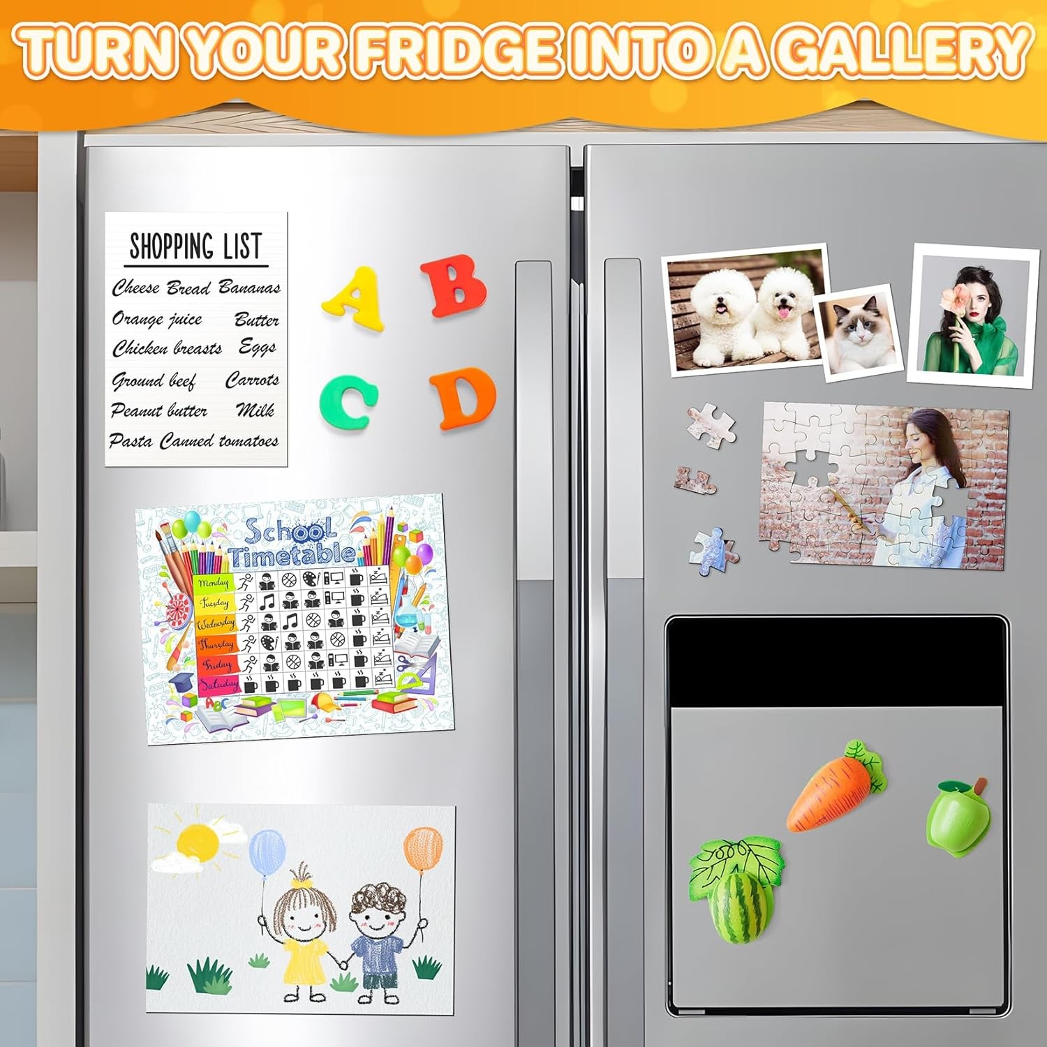 FINDMAG Magnetic Sheets with Adhesive Backing Cut and Customize Flexible Self Ad