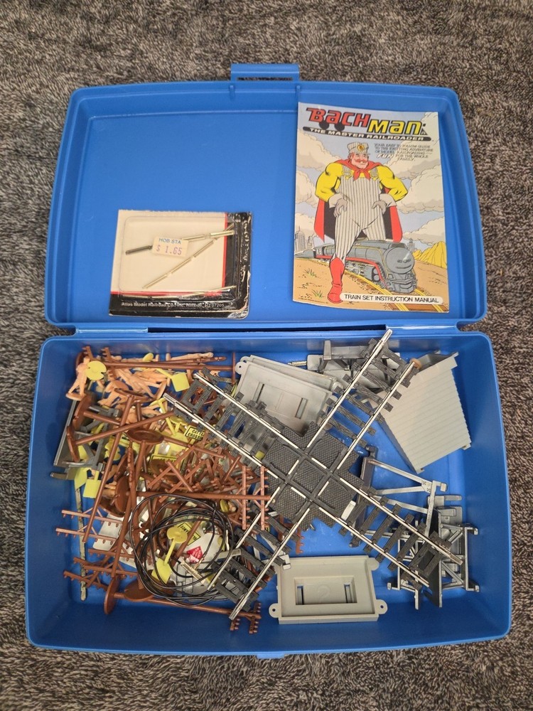 Bachmann Ho Train Set With Extra Tracks Pieces & Accessories UNTESTED AS IS