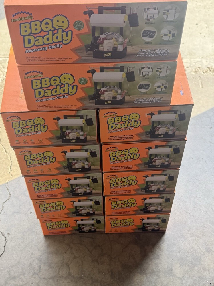 Scrub Daddy BBQ Daddy Accessory Caddy Black Reusable Easy Clean Organizer