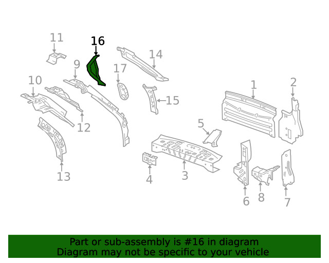 Genuine GM Tail Lamp Panel 25800982