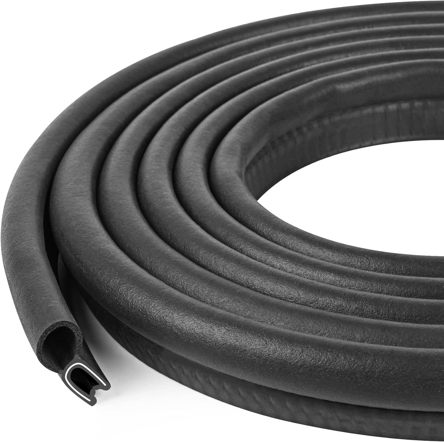 10Ft Car Door Weather Stripping Rubber Seal EPDM Edge Trim Gasket