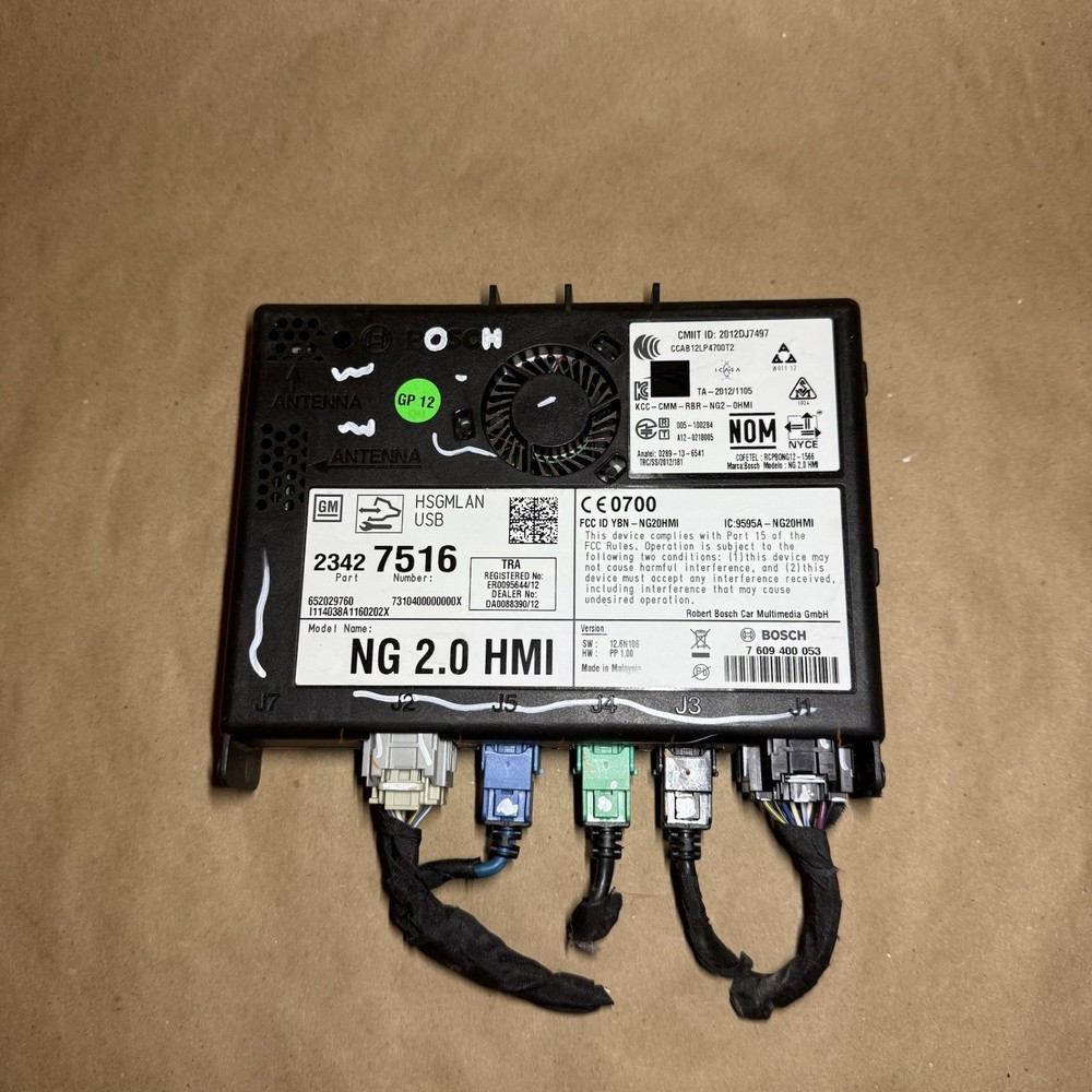 2014-2016 GM HUMAN MACHINE INTERFACE HMI MODULE OEM 23427516 23266007