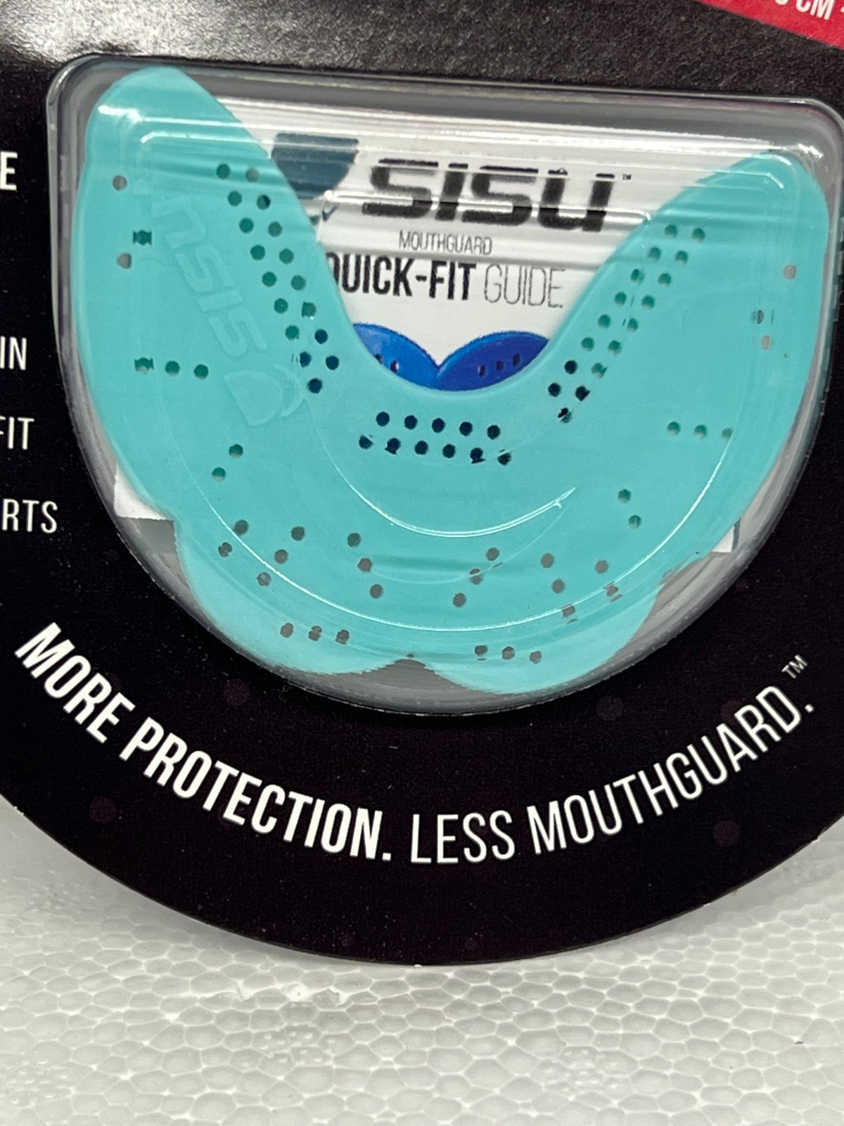 SISU Aero NextGen MouthGuard Mouth Guard 1.6mm Thin Aqua Adult Size MEDIUM