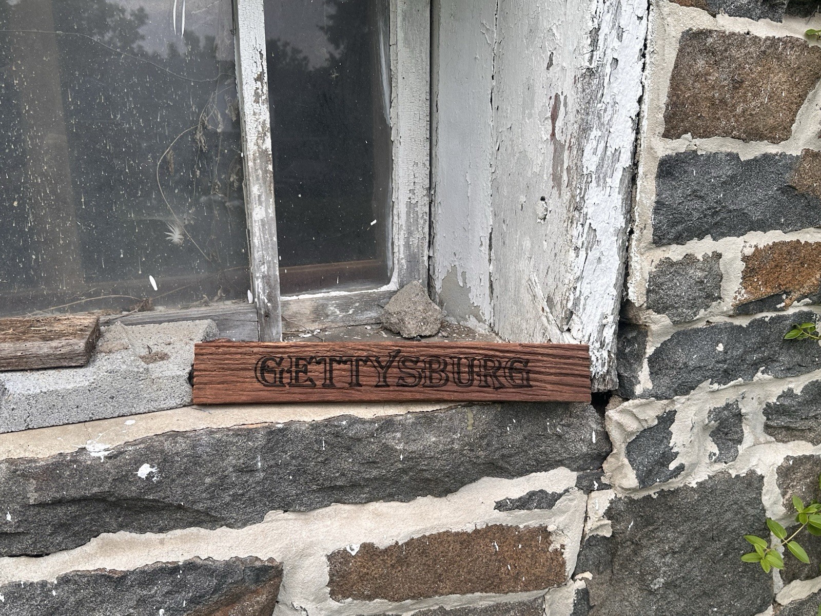 Gettysburg Sign Made From CIVIL WAR ERA Barn WOOD From The Plank Farm