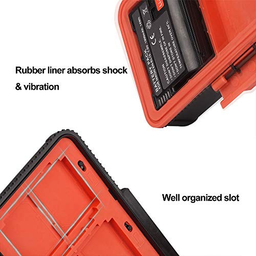 Camera Battery Memory Card Case, Memory Card Hard Protector D950_Orange Orange