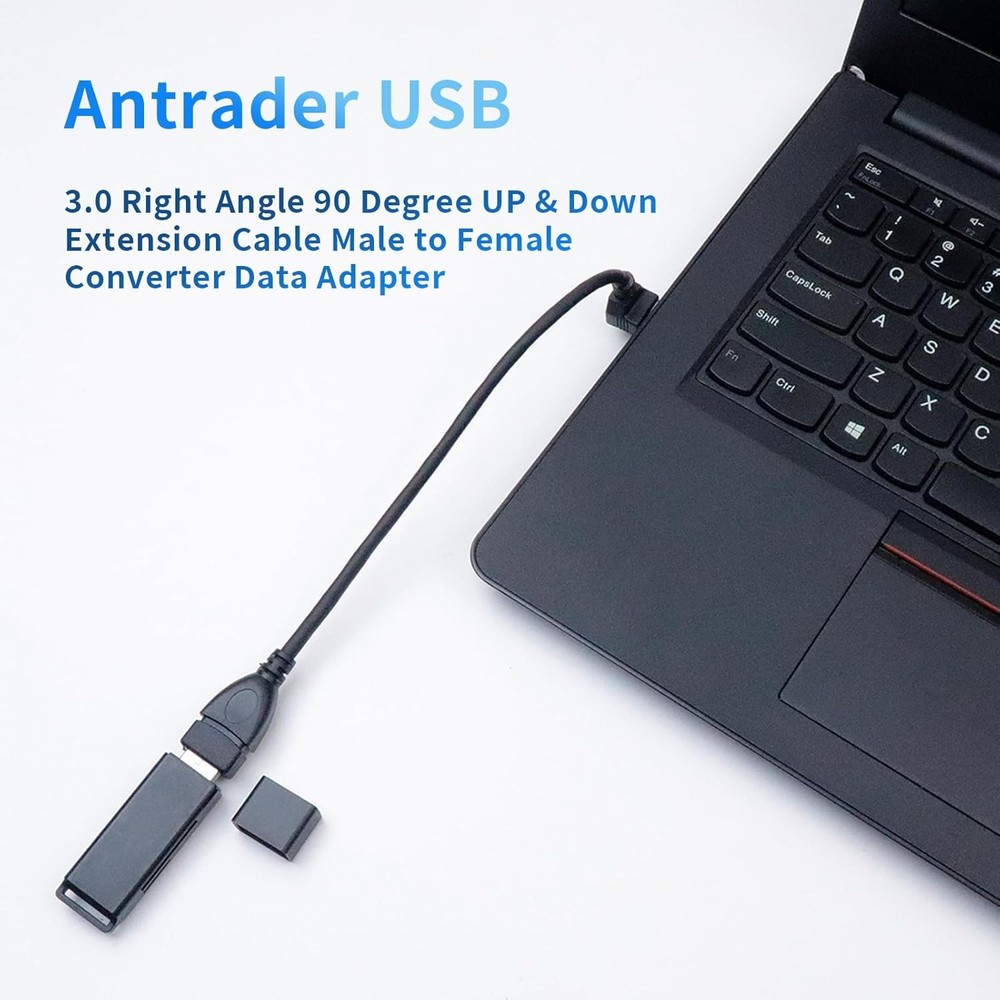 Antrader USB 3.0 Right Angle 90 Degree UP & Down Usb Cable Up +
