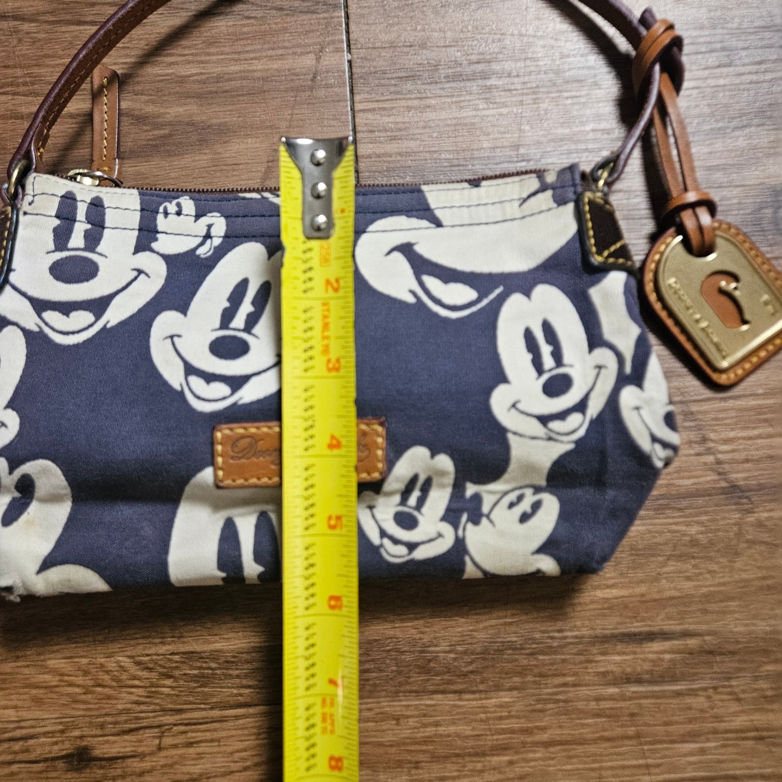 Dooney & Bourke Disney Mickey Mouse Canvas Pochette Shoulder Bag Handbag 2009