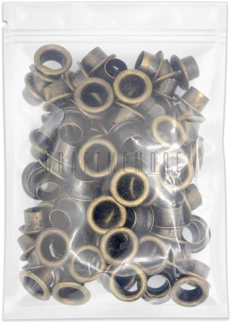 Metal grommets eyelets antique brass pack