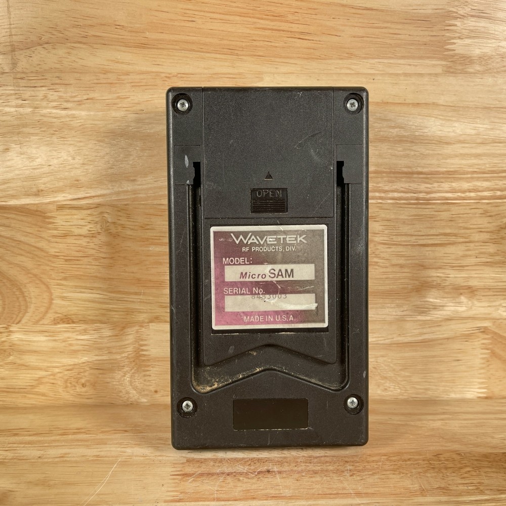 Wavetek Microsam Black Digital Display Handheld Catv Signal Level Meter Only