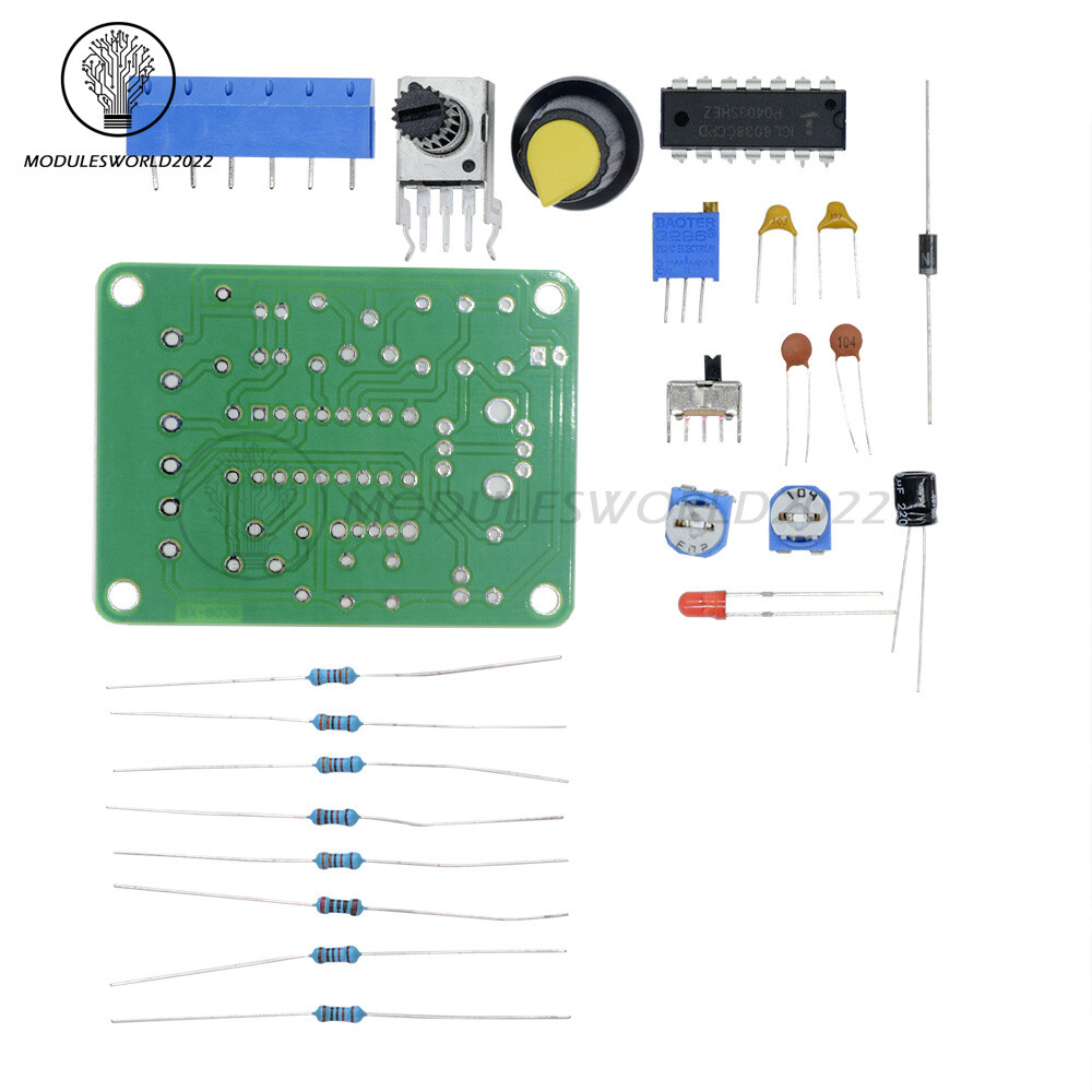 ICL8038 Monolithic Function Signal Generator Module DIY Kit Sine Square Triangle