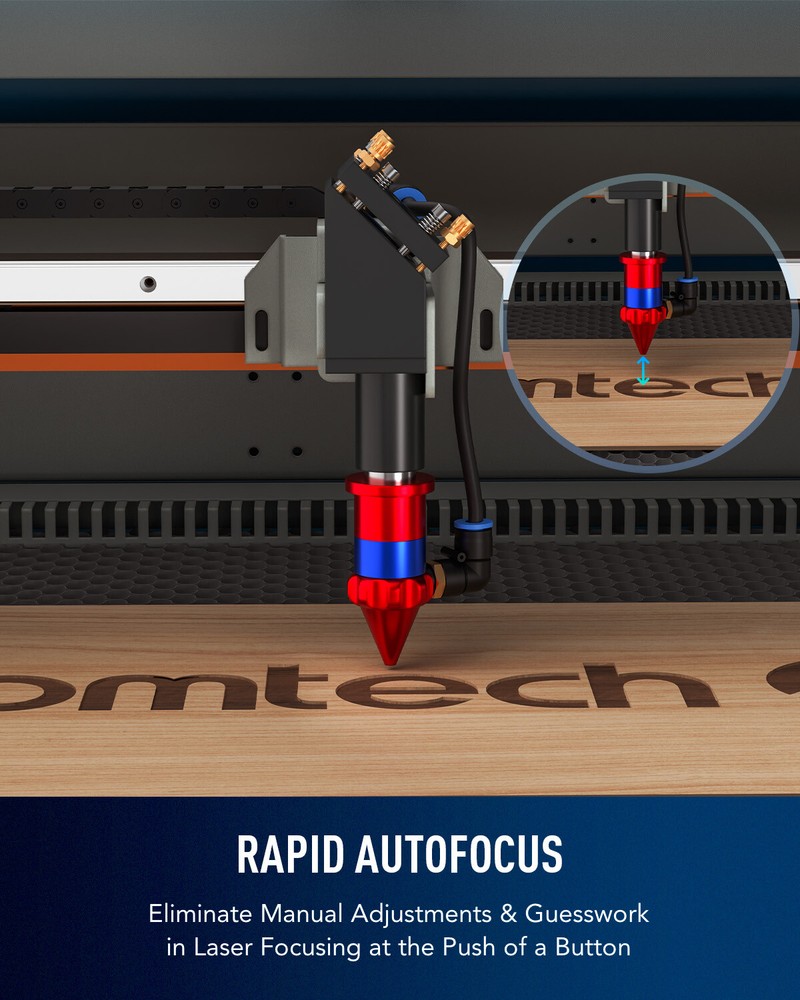 OMTech 60W 20x28in Autofocus CO2 Laser Engraver w/ Basic Choice Accessories Pack