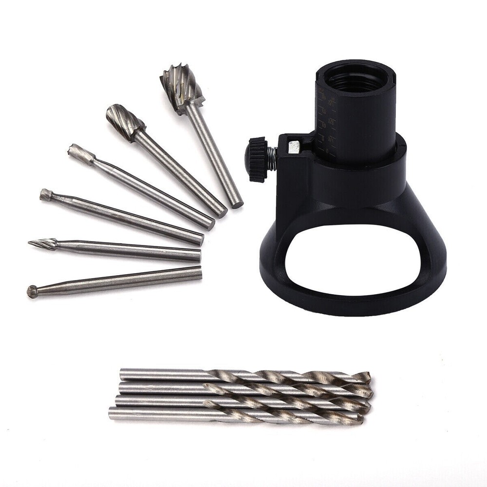 Dremel Rotary Multi Tool Cutting Guide HSS Router Drill Bits Set Attachment Kit