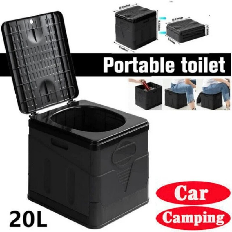 ⭐20L Portable Folding Toilet Car Outdoor Travel Potty for Camping Hiking Beach