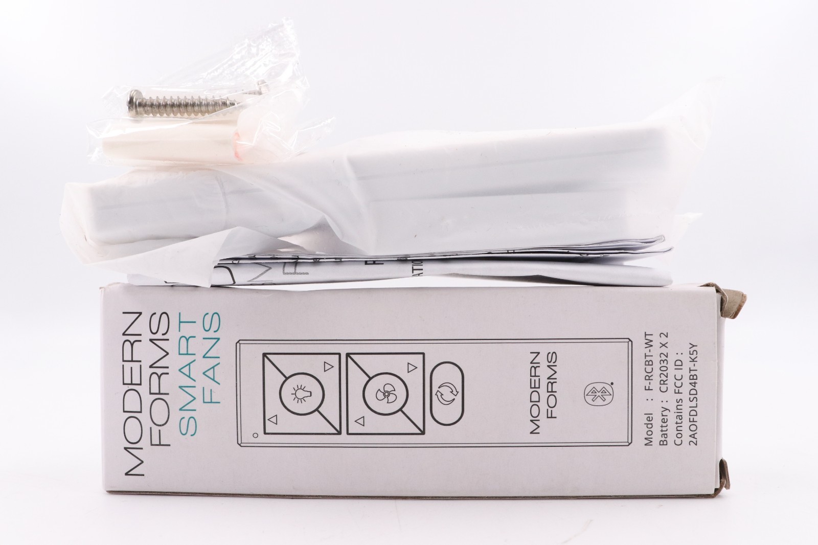 MODERN FORMS F-RCBT-WT SMART FANS WHITE REMOTE CONTROL W/ BLUETOOTH