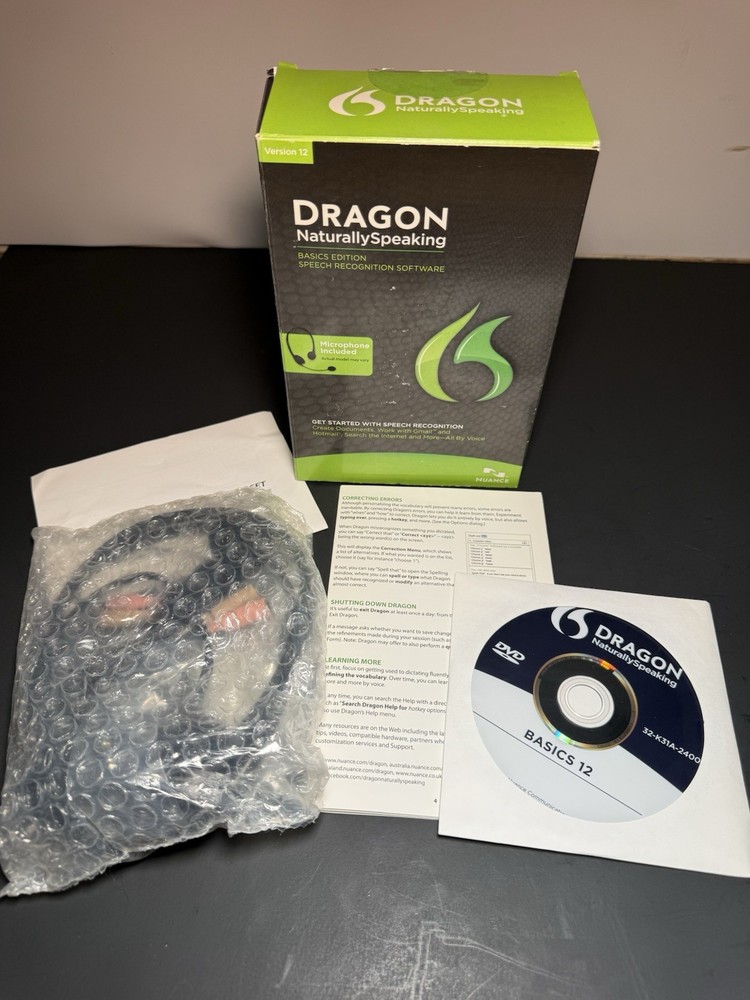 Nuance Dragon Naturally Speaking Version 12 Basics Edition - Speech Recognition