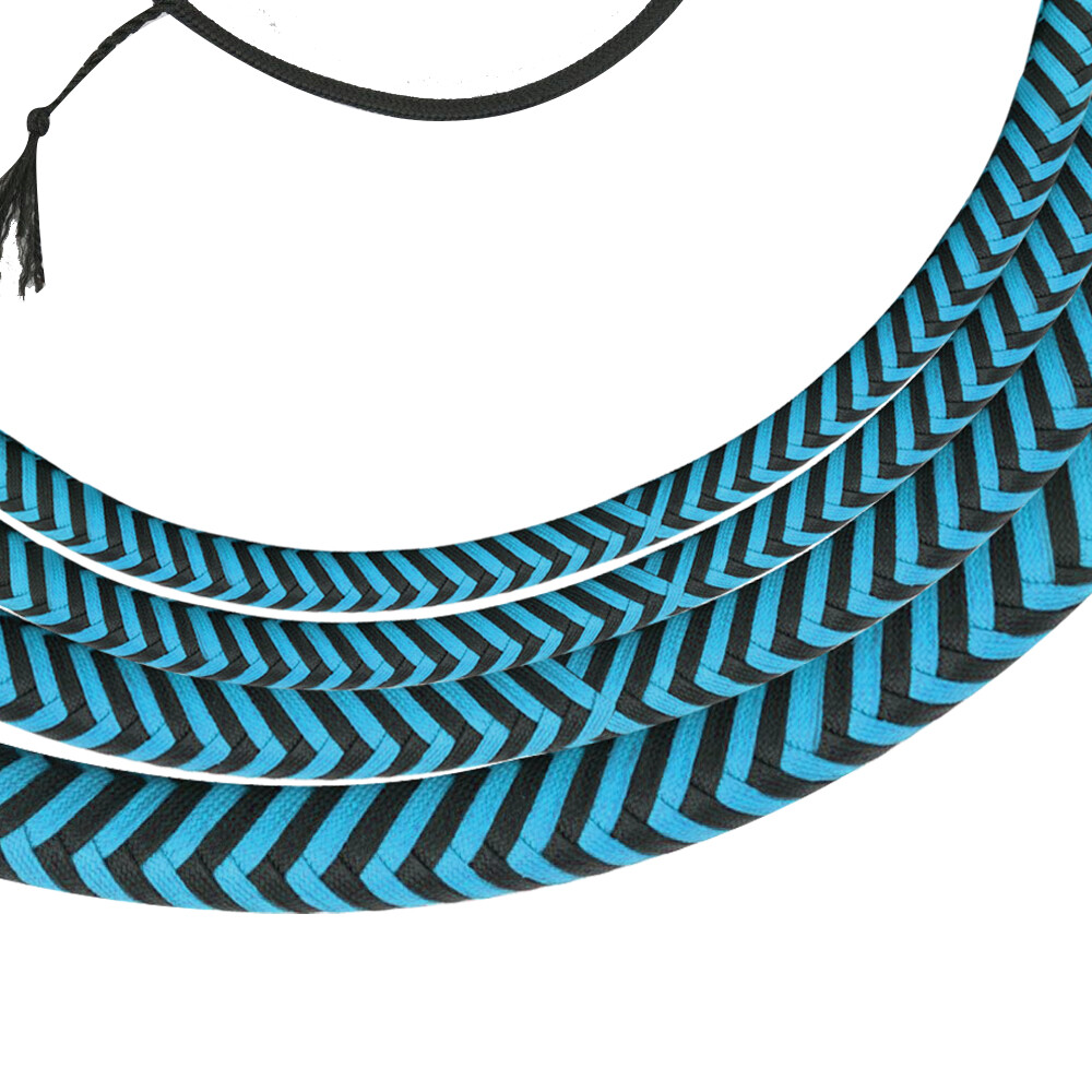 BULL WHIP 04 to 12 Feet 16 Plaits Para-cord Nylon CUSTOM BULLWHIP EQUESTERIAN