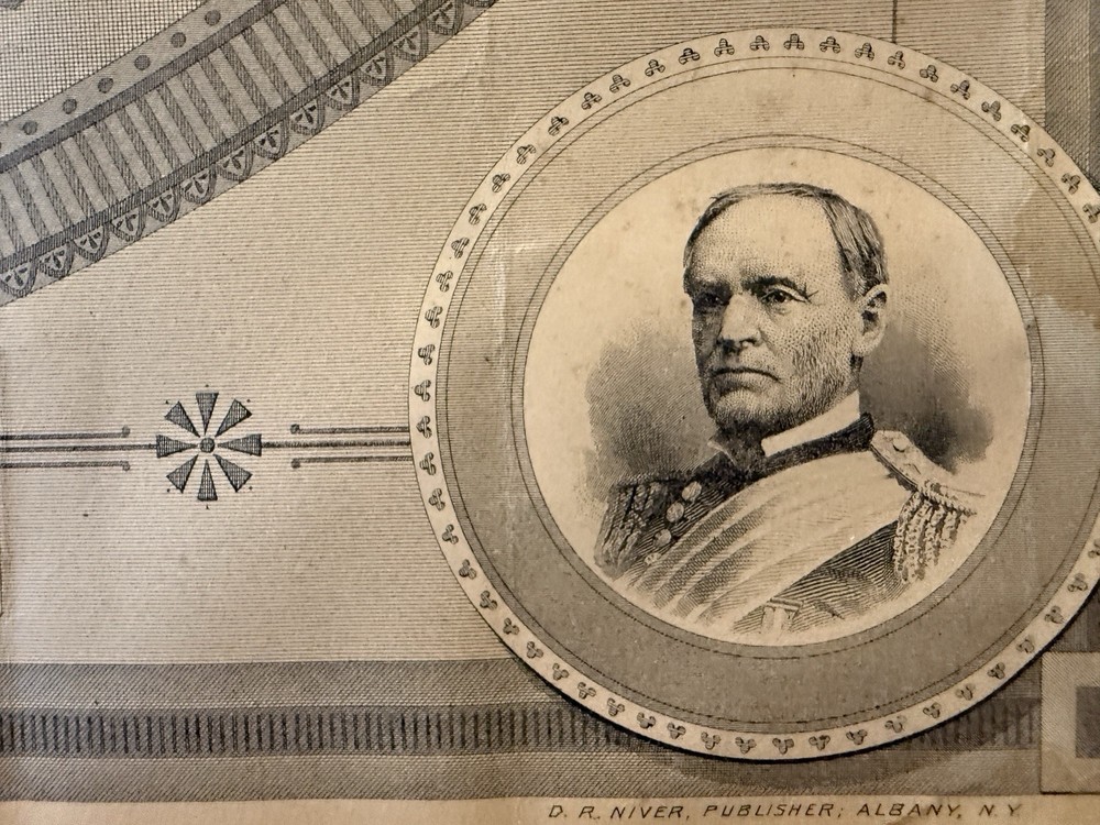 Civil War Blank Recognition Sheet 1860s
