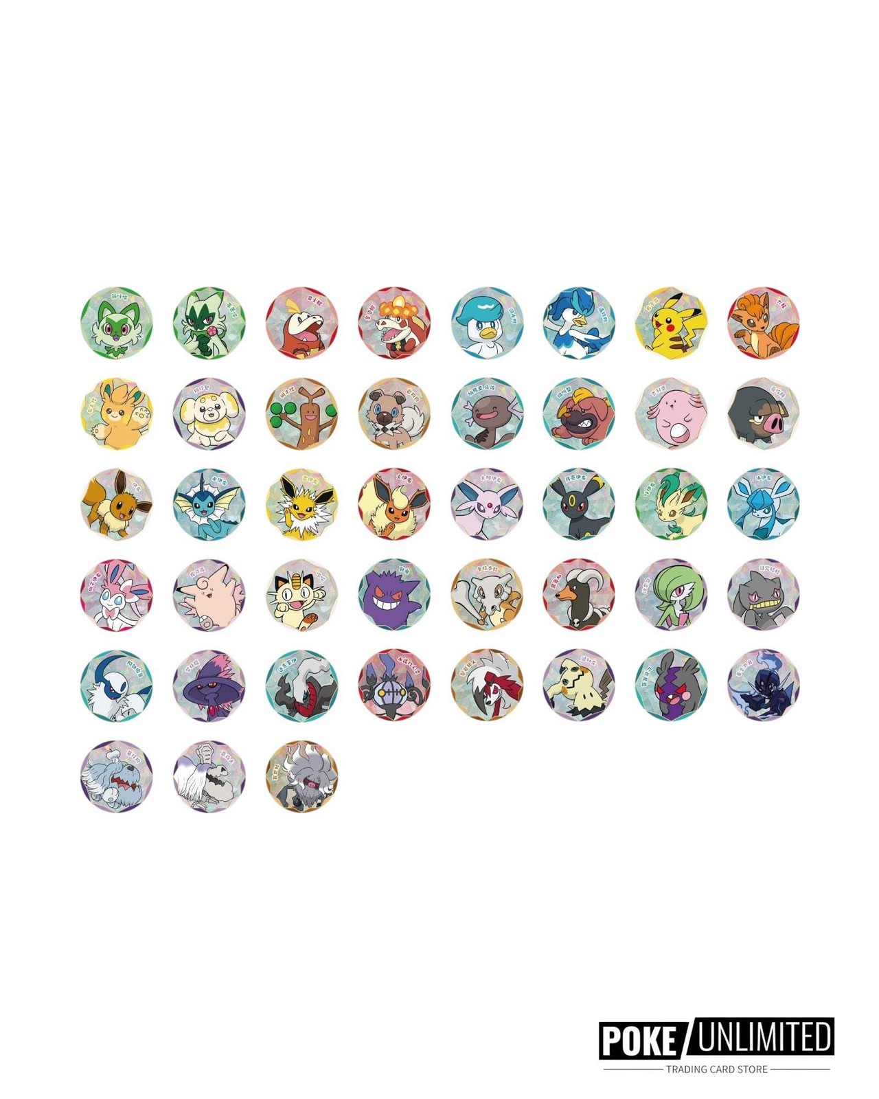 Pokémon TCG: Gemstone Gem Pack Badge Set (Chinese)